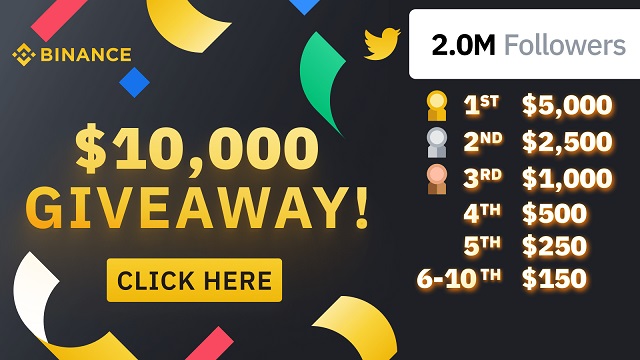 How to win Binance 10000 Giveaway